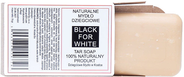Натуральное дегтярное мыло - Biomika Black For White — фото N1