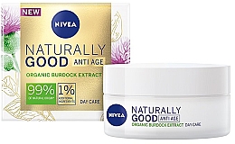 Парфумерія, косметика Денний крем проти зморщок - NIVEA Naturally Good Anti Age Day Cream Organic Burdock Extract