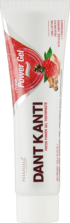 Зубна паста "Сила свіжого гелю" - Patanjali Dant Kanti Fresh Power Gel Toothpaste — фото N1