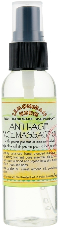 Масло для лица и массажа "Для возрастной кожи" - Lemongrass House Anti-Age Face Massage Oil — фото N2