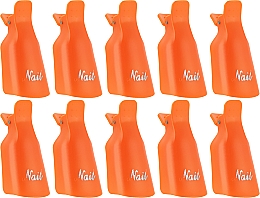 Клипсы для снятия гель-лака, оранжевые - Avenir Cosmetics — фото N2