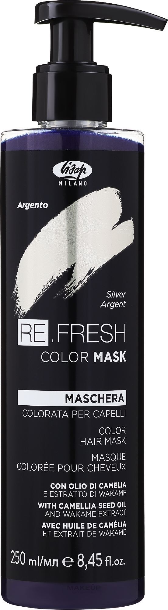 Безаміакова відтінкова маска для волосся - Lisap Re.Fresh Color Mask — фото Аквамарин