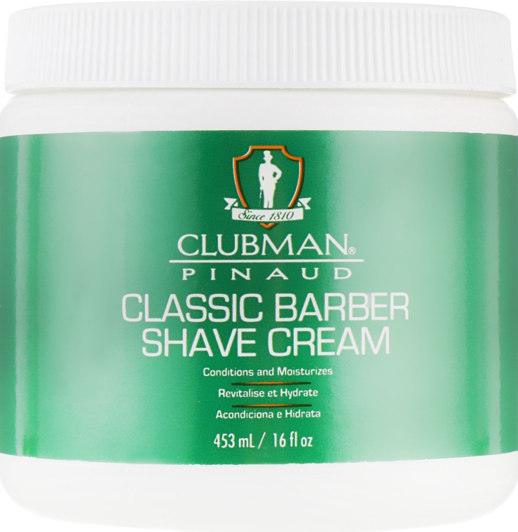 Классический универсальный крем для бритья - Clubman Pinaud Classic Barber Shave Cream
