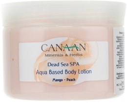 Парфумерія, косметика Лосьйон для тіла на водній основі - Canaan Minerals & Herbs Aqua Based Body Lotion Mango-Peach