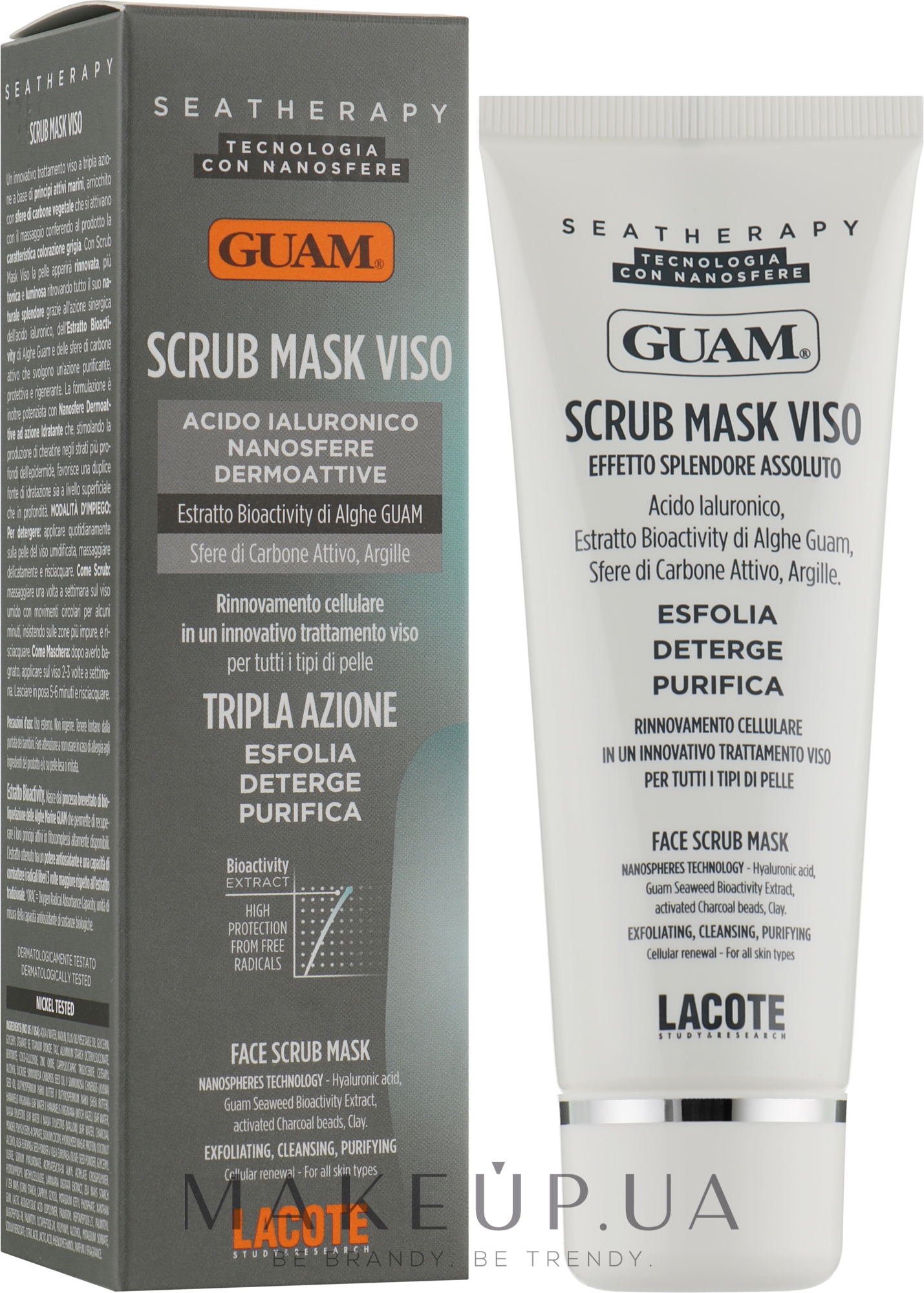 Маска-скраб для обличчя - Guam Seatherapy Scrub Mask Viso — фото 75ml