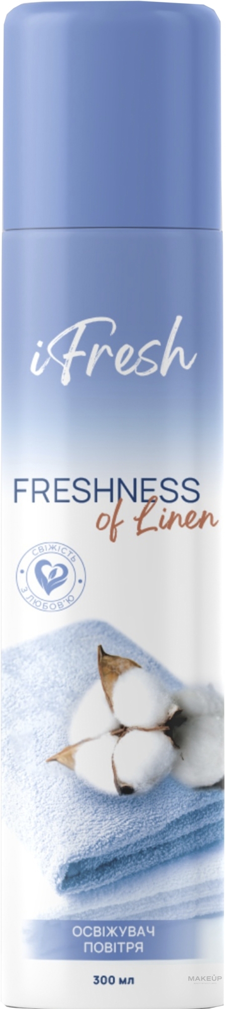 Освіжувач повітря "Свіжість білизни" - IFresh Freshness Of Linen — фото 300ml