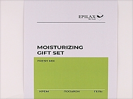 Парфумерія, косметика Набір по догляду за тілом "Фреш мікс" - Epilax Silk Touch Fresh Mix (sh gel/200ml + b/lot/200ml + h/cr/200ml)