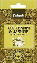 Парфумерія, косметика Пахощі конуси "Наг Чампа і жасмин" - Tulasi Nag Champa & Jasmine Incense Cones
