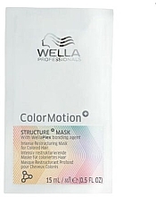 Духи, Парфюмерия, косметика Маска для интенсивного восстановления окрашенных волос - Wella Professionals Color Motion+ Structure Mask (пробник)