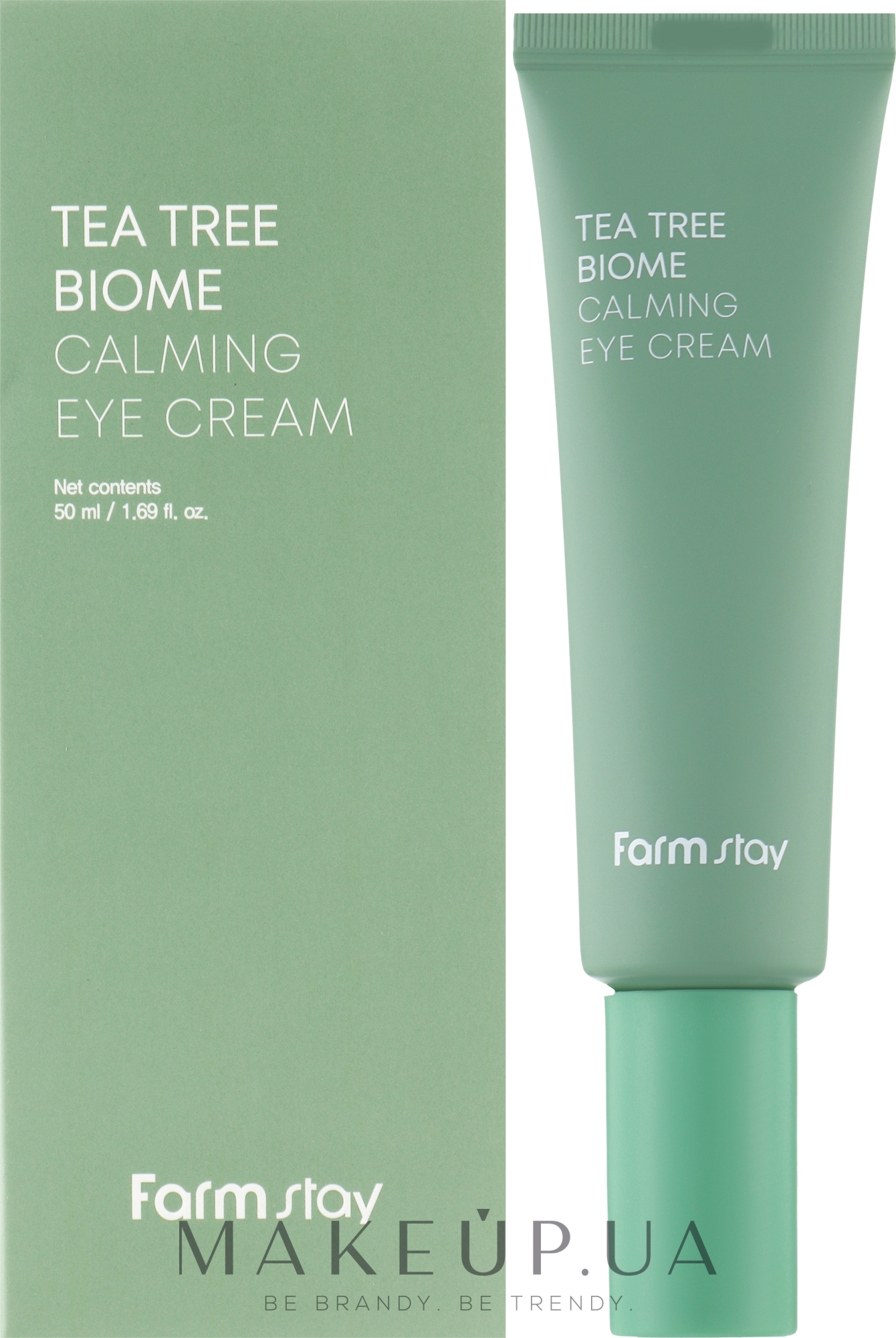 Успокаивающий крем для кожи вокруг глаз с зеленым чаем - FarmStay Tea Tree Biome Calming Eye Cream — фото 50ml