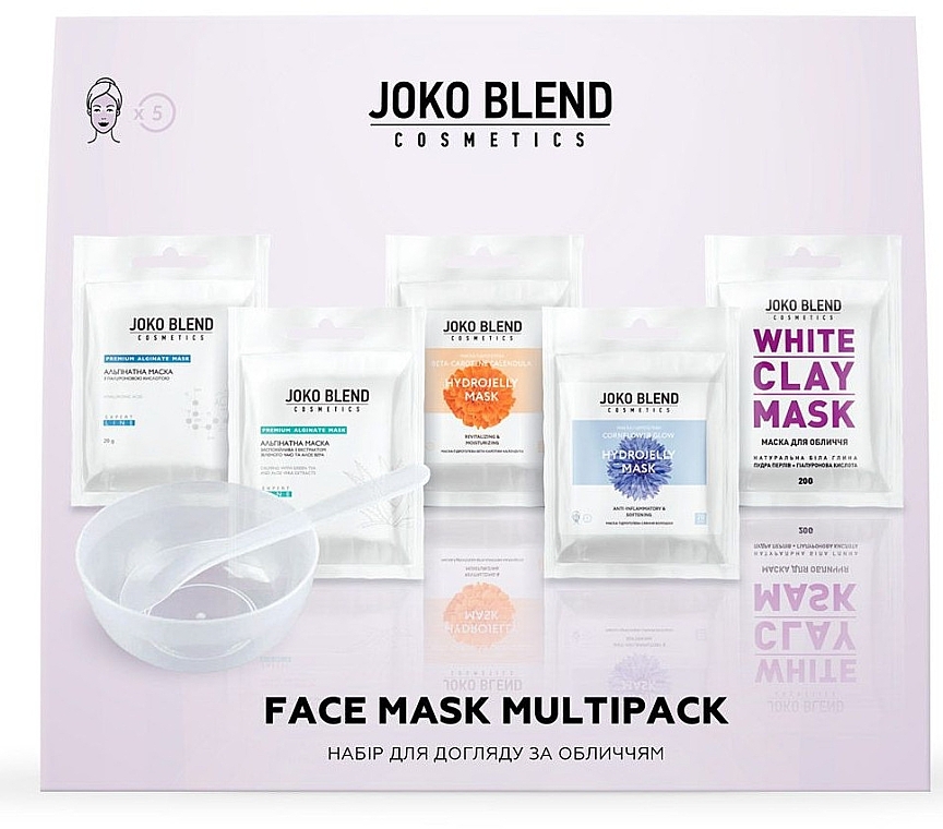 Набір для догляду за обличчям, 7 продуктів - Joko Blend Face Mask Multipack — фото N1