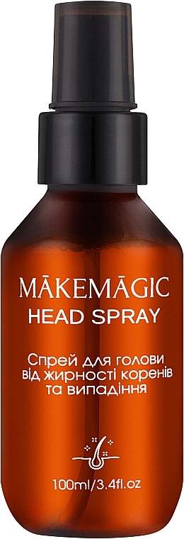 Спрей от выпадения и жирности корней волос - Makemagic Head Spray — фото N1