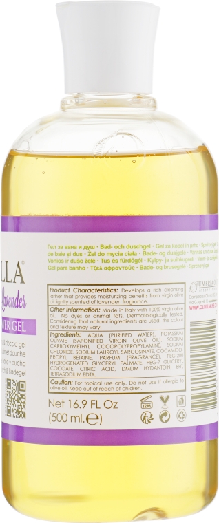 Гель для душу "Лаванда" на основі оливкової олії - Olivella Olive Oil Shower Gel — фото N2