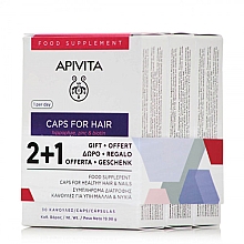 Духи, Парфюмерия, косметика Пищевая добавка для волос и ногтей - Apivita Caps For Hair