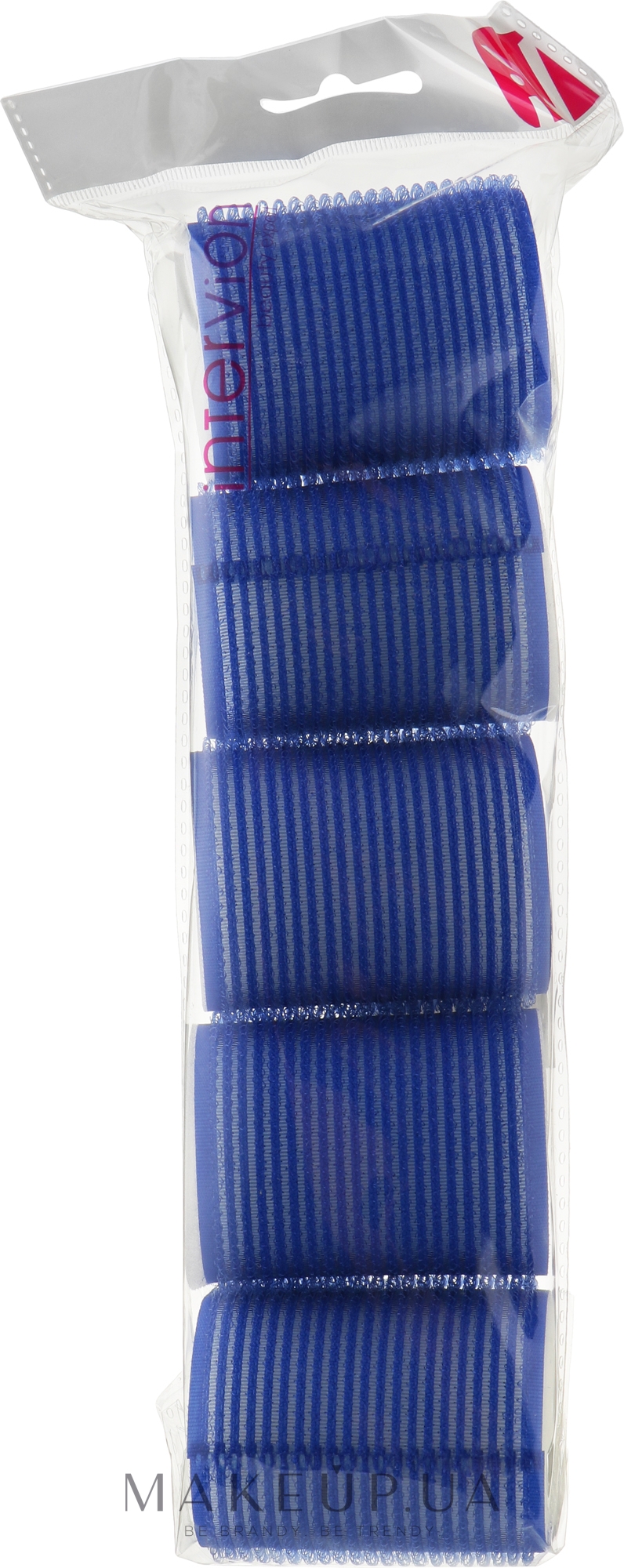 Бигуди с липучкой 498788, 48 мм, синие - Inter-Vion — фото 5шт