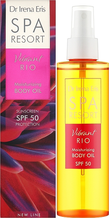 Увлажняющее масло для тела SPF 50 - Dr Irena Eris Spa Resort Vibrant Rio Moisturising Body Oil — фото N2