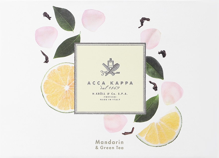 Acca Kappa Mandarin & Green Tea - Набор (edp/50ml + soap/150g) — фото N1
