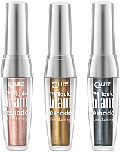 Рідкі тіні для повік, металік - Quiz Cosmetics Liquid Eyeshadow Glam — фото N1