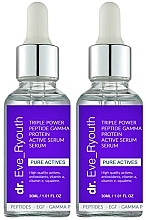 Набір - Dr. Eve_Ryouth Triple Power Peptide Gamma Protein Active Serum (ser/2x30ml) — фото N1