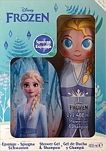 Парфумерія, косметика Набір - Air-Val International Frozen Disney Frozen 2 (shm/sh/gel/400ml + sponge)