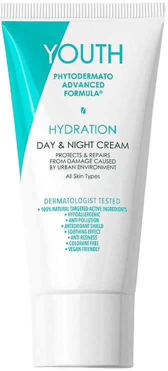 Крем для обличчя "День і ніч" - Youth Hydration Day/Night Cream — фото N1