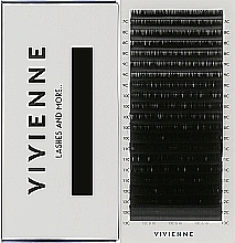 УЦЕНКА Накладные ресницы "Elite", черные, 20 линий (mix, 0,1, C + , (7-13)) - Vivienne * — фото N1