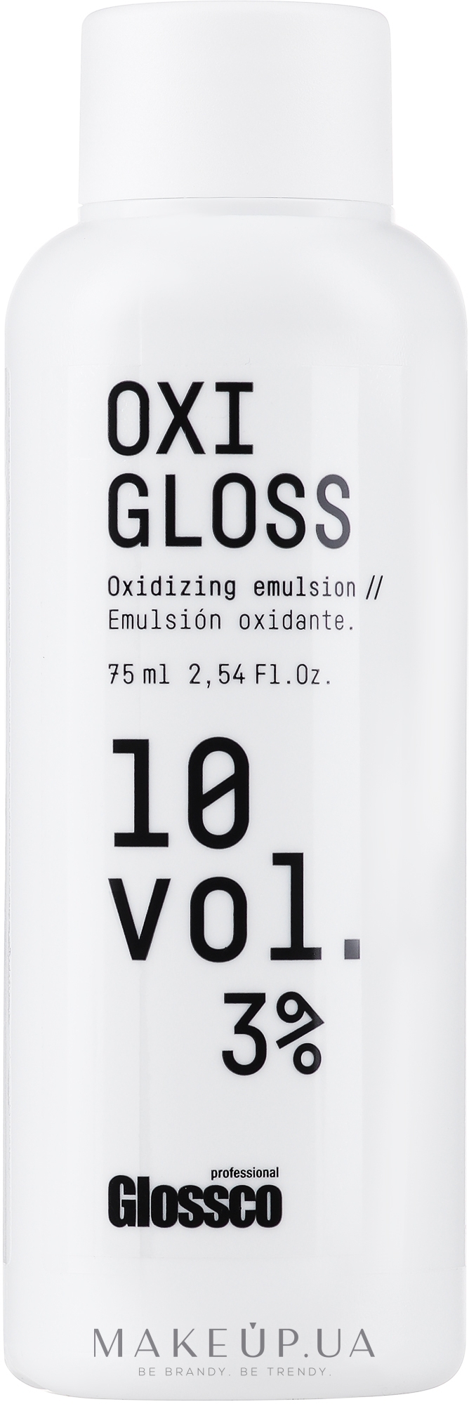 Окислювач для волосся - Glossco Color Oxigloss 10 Vol — фото 75ml