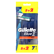 Набор одноразовых станков для бритья, 5+2шт - Gillette Blue II Plus — фото N2
