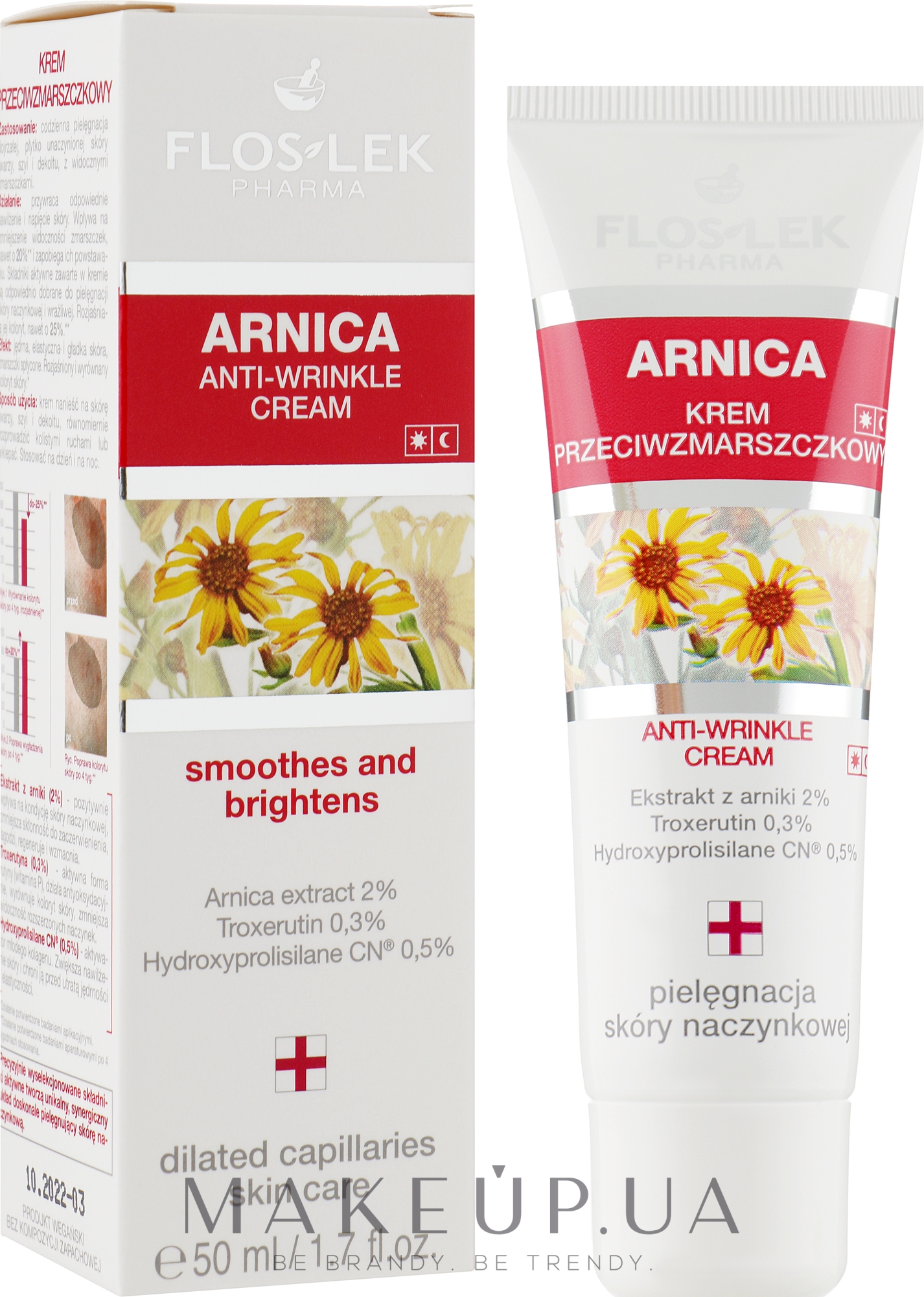 Крем против морщин Арника - Floslek Anti-Wrinkle Arnica Cream — фото 50ml
