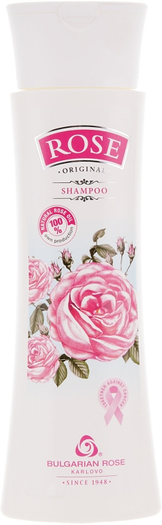 Шампунь для волос - Bulgarian Rose Rose Shampoo With Natural Rose Oil — фото N1