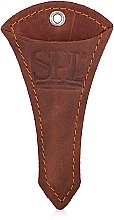 Ножницы маникюрные прямые, SPLH 03, коричневый чехол - SPL — фото N2