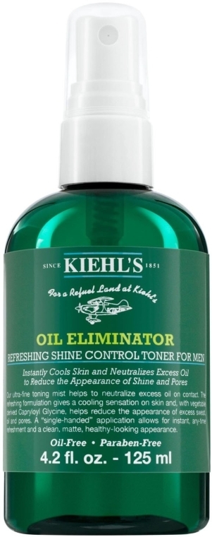 Мужской освежающий спрей против жирного блеска - Kiehl's Oil Eliminator Refreshing Shine Control Spray Toner — фото N1