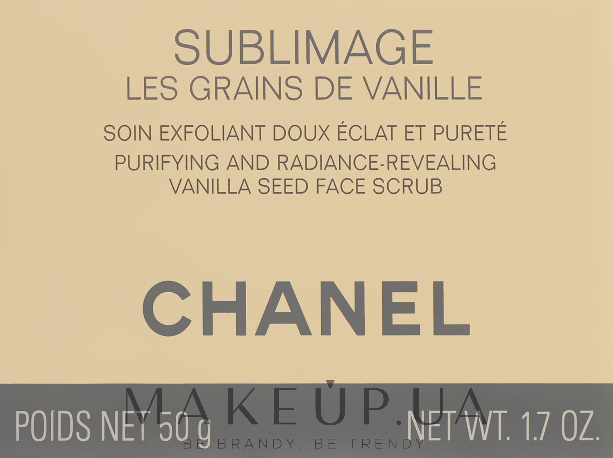 М'який скраб для обличчя - Chanel Sublimage Les Grains De Vanille — фото 50g