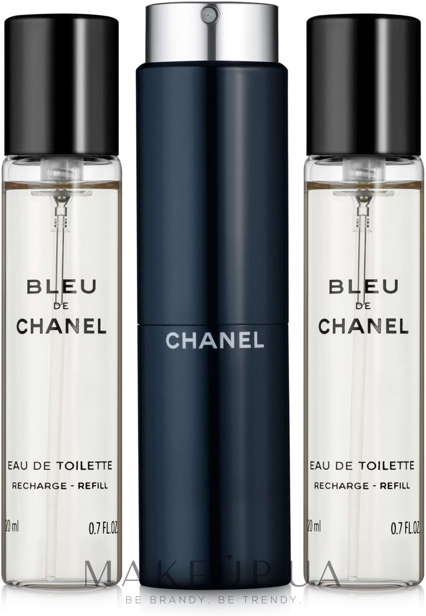 Chanel Bleu de Chanel - Туалетная вода (edt/20ml + refilles/2x20ml) — фото 3x20ml