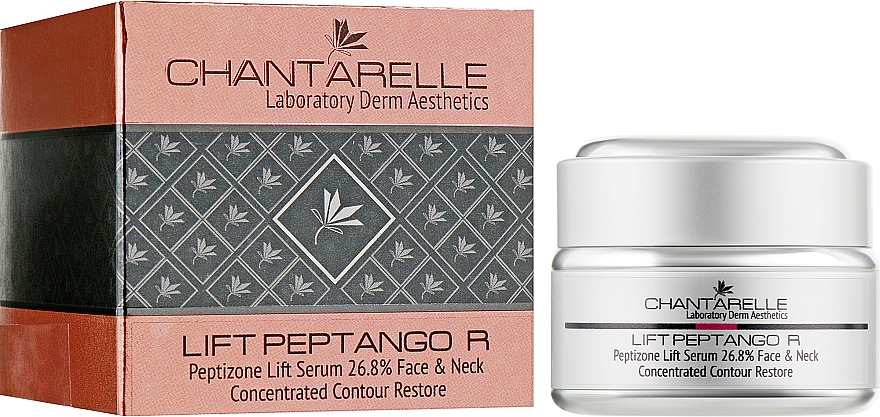 Пептидная лифтингующая сыворотка для всех типов кожи - Chantarelle Liftango R Peptizone 26.8 % Lift Serum Face & Neck  — фото N2