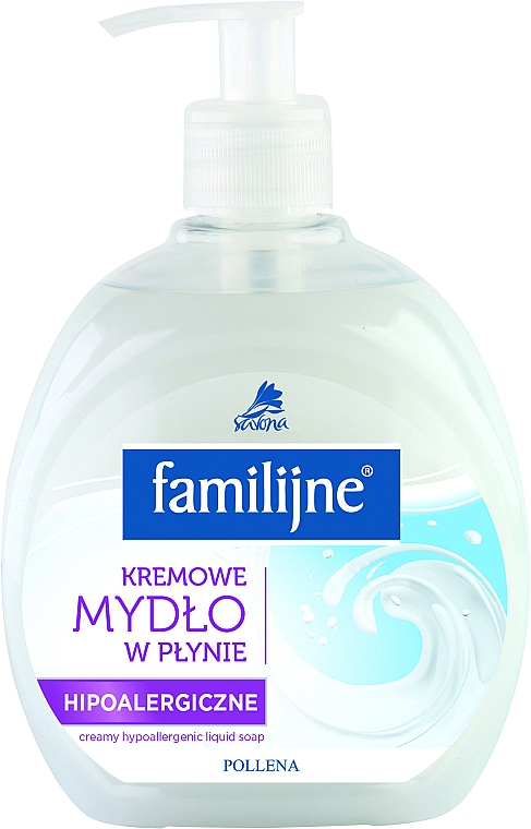 Жидкое мыло - Pollena Savona Familijny Cream Liquid Hypoallergenic Soap — фото N1