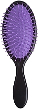Щетка для волос массажная С0256, 22х7 см, фиолетовая с черным - Rapira — фото N1