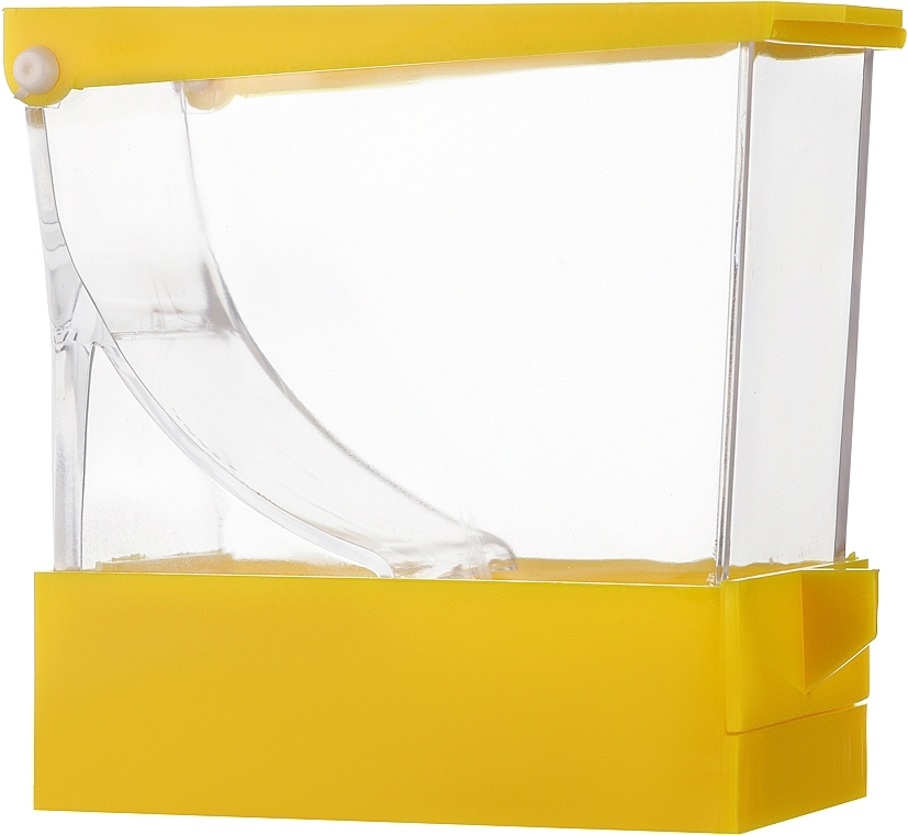 Диспенсер для ватных роллов, выдвижной, пластик, желтый - Dochem — фото N1
