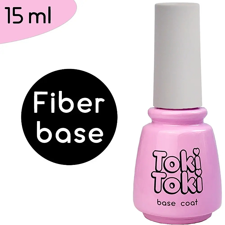 Файбер-база для нігтів - Toki-Toki Fiber Base Coat — фото N2