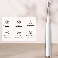Електрична зубна щітка Oclean Air 2T White, футляр, настінне кріплення - Oclean Air 2T Electric Toothbrush White — фото N11