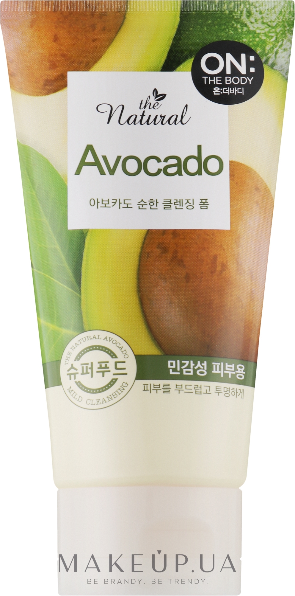 Піна для обличчя очищувальна "Авокадо" - LG Household & Health Care On The Body Foam Cleanse Avocado — фото 120g