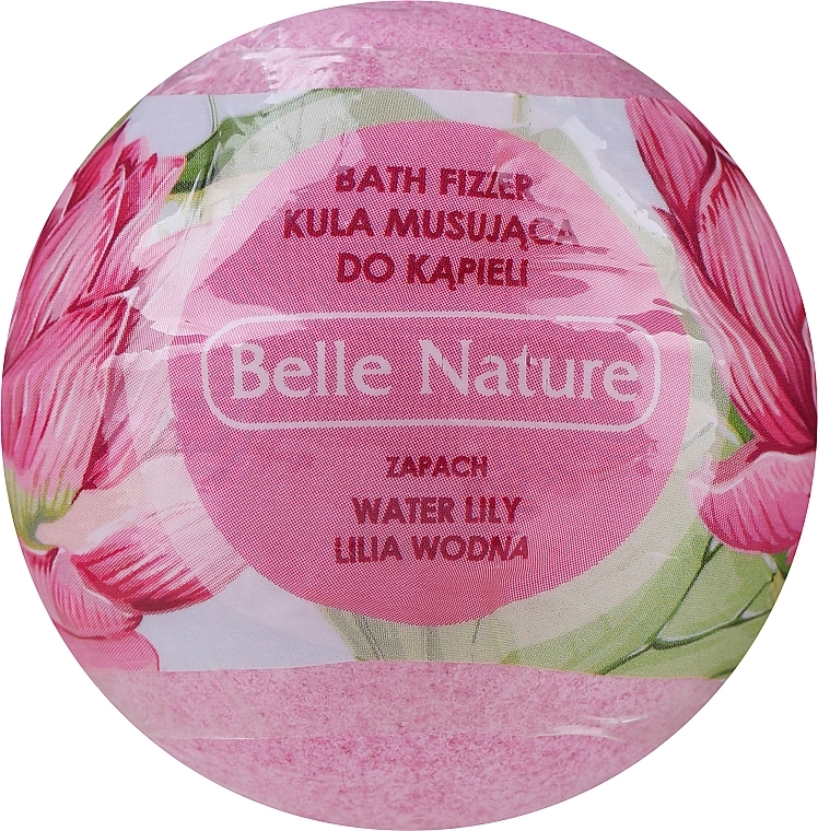 Бурлящий шарик для ванны с ароматом лотоса, розовый - Belle Nature — фото N1
