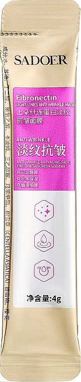 Маска-стик для лица с фибронектином - Sadoer Fibronectin Light Lines Anti Wrinkle Mask — фото N2