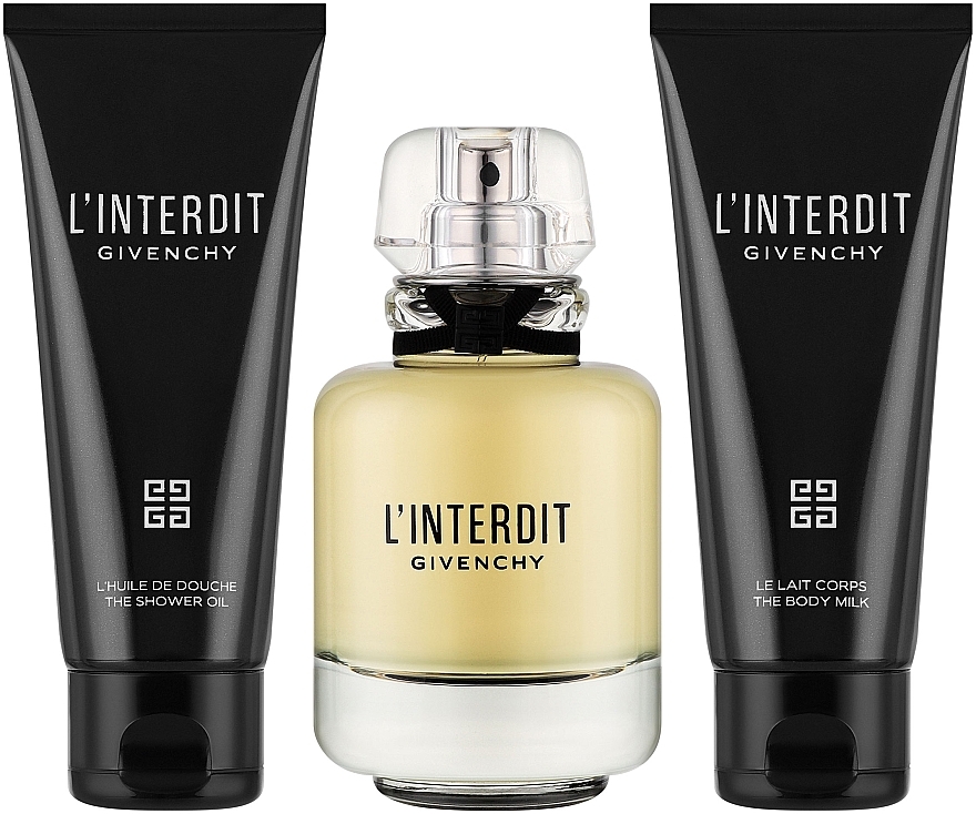 Givenchy L'Interdit Eau de Parfum - Набір (edp/80ml + b/lot/75ml + bath/oil/75ml) — фото N1