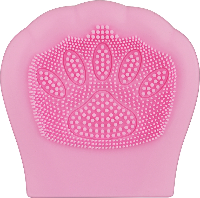 Аппликатор-подушечка для умывания и массажа лица "Кошачья лапка", розовая - Puffic Fashion — фото N1