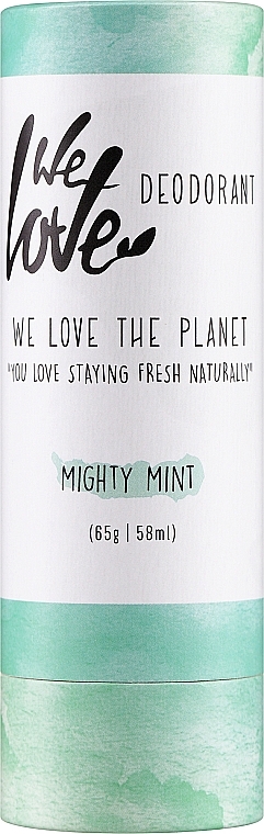 Твердый дезодорант освежающий - We Love The Planet Mighty Mint Deodorant Stick — фото N1