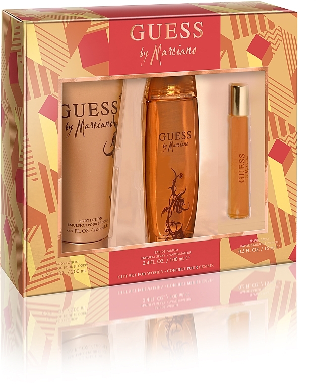 Guess by Marciano - Набор (edp/100ml + edp/15ml + b/lot/200ml) — фото N1