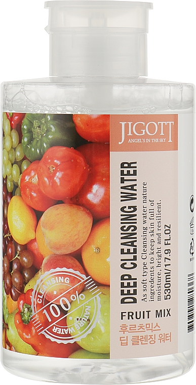 Глубоко очищающая вода с экстрактами фруктов - Jigott Deep Cleansing Water Fruit Mix