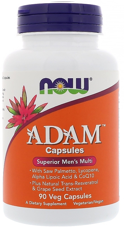 Дієтична добавка "Комплекс для чоловіків" у капсулах - Now Adam Superior Men's Multi — фото N2