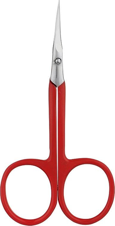 Ножницы для кутикулы, цветная ручка, красная - Merci — фото N1